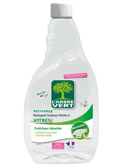 Recharge Nettoyant Surfaces vitres écologique 740ml | L'ARBRE VERT