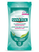 Lots de 5 sanytol desinfectant nettoyant sol & surfaces dégraissé assainit  1L